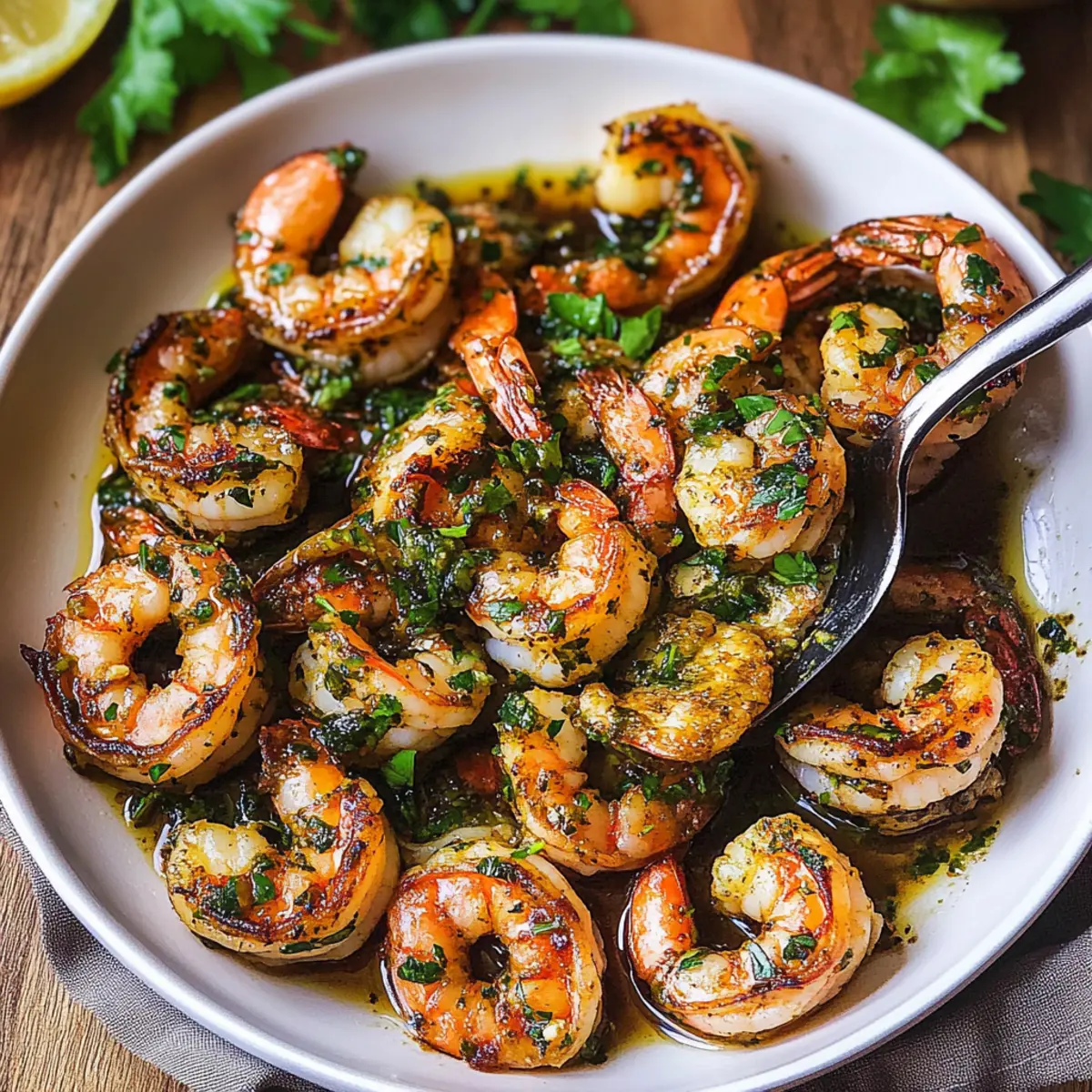 Savory Pan Seared Chimichurri Shrimp in Just 20 Minutes