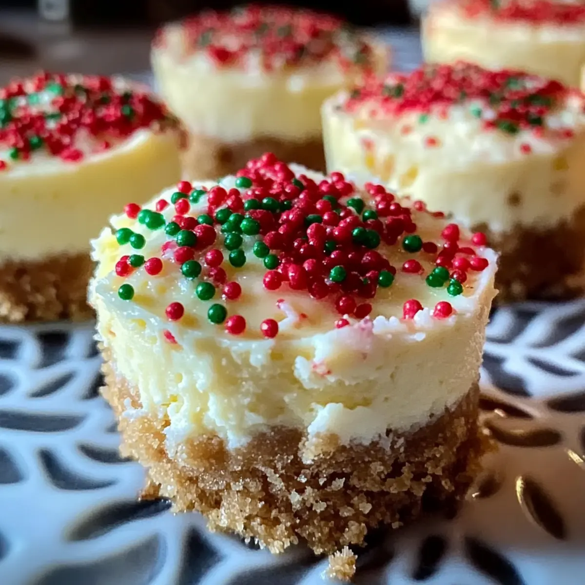 Mini Christmas Cheesecakes That Bring Holiday Joy to the Table