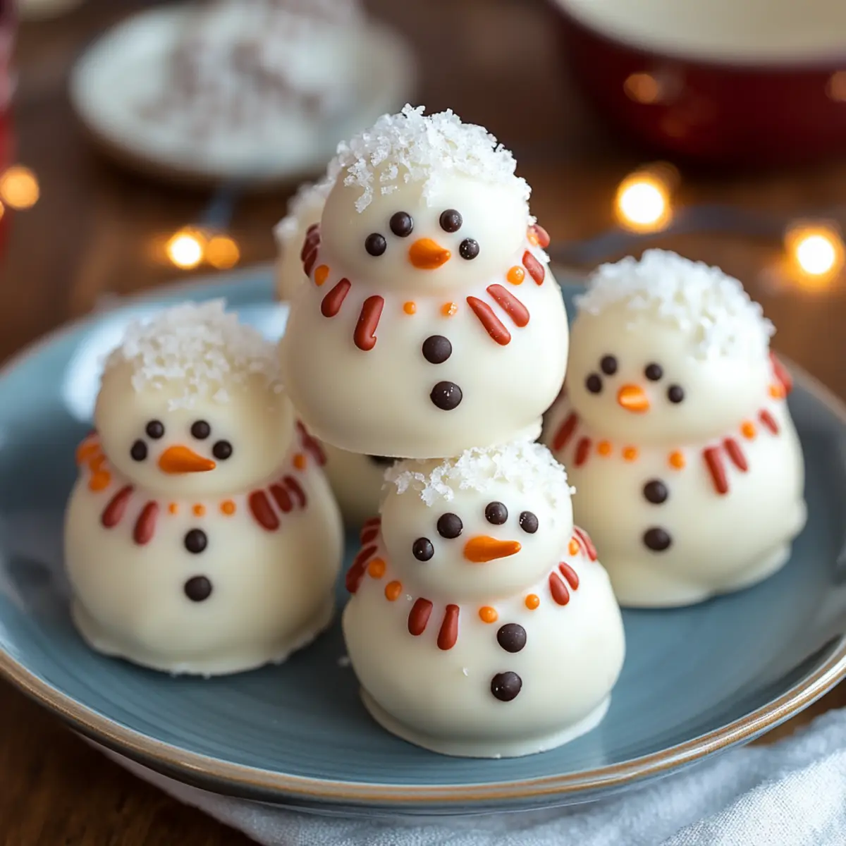 Mini Snowman Truffles for a Magical Holiday Treat Experience