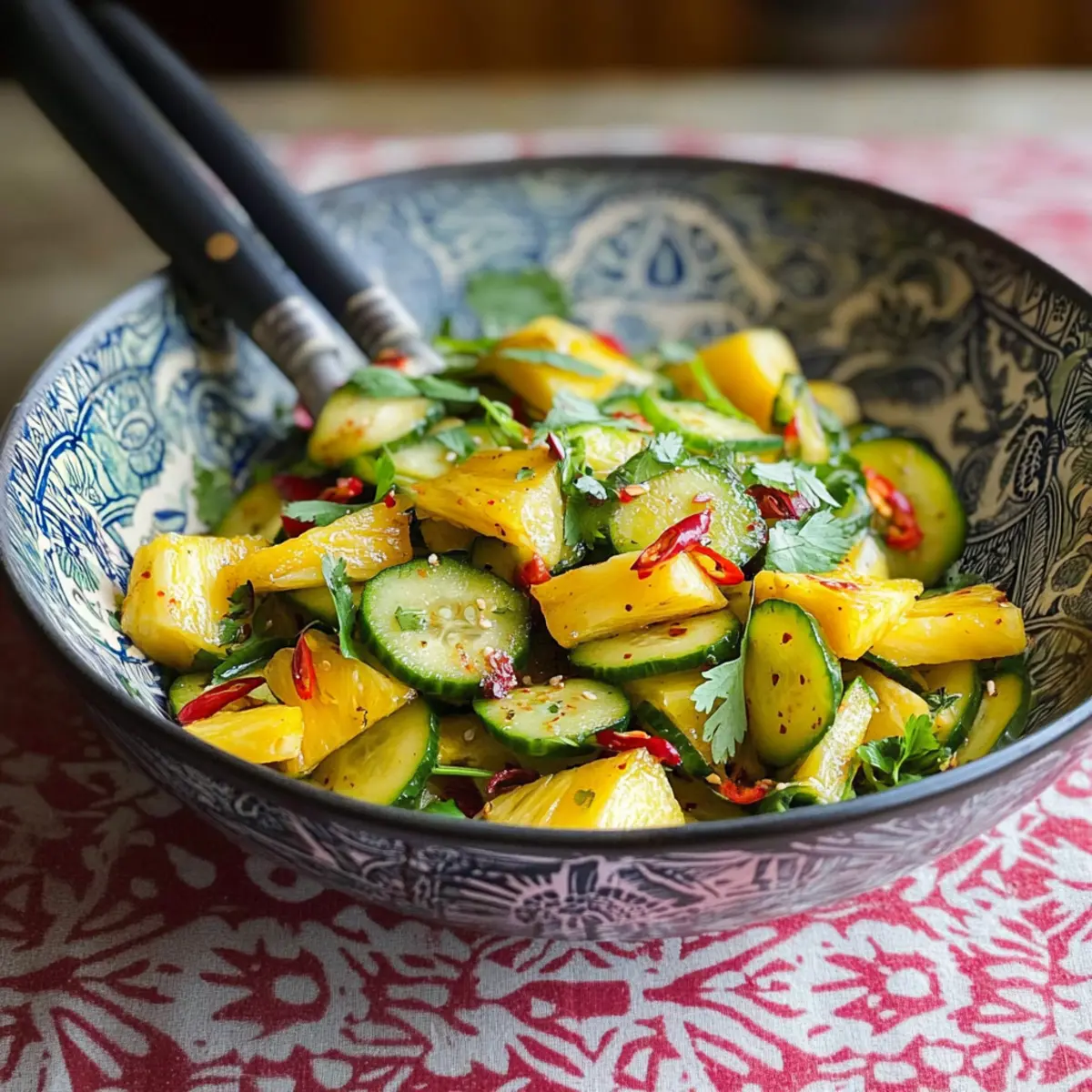 Refreshing Pineapple Cucumber Salad for Perfect Summer Days