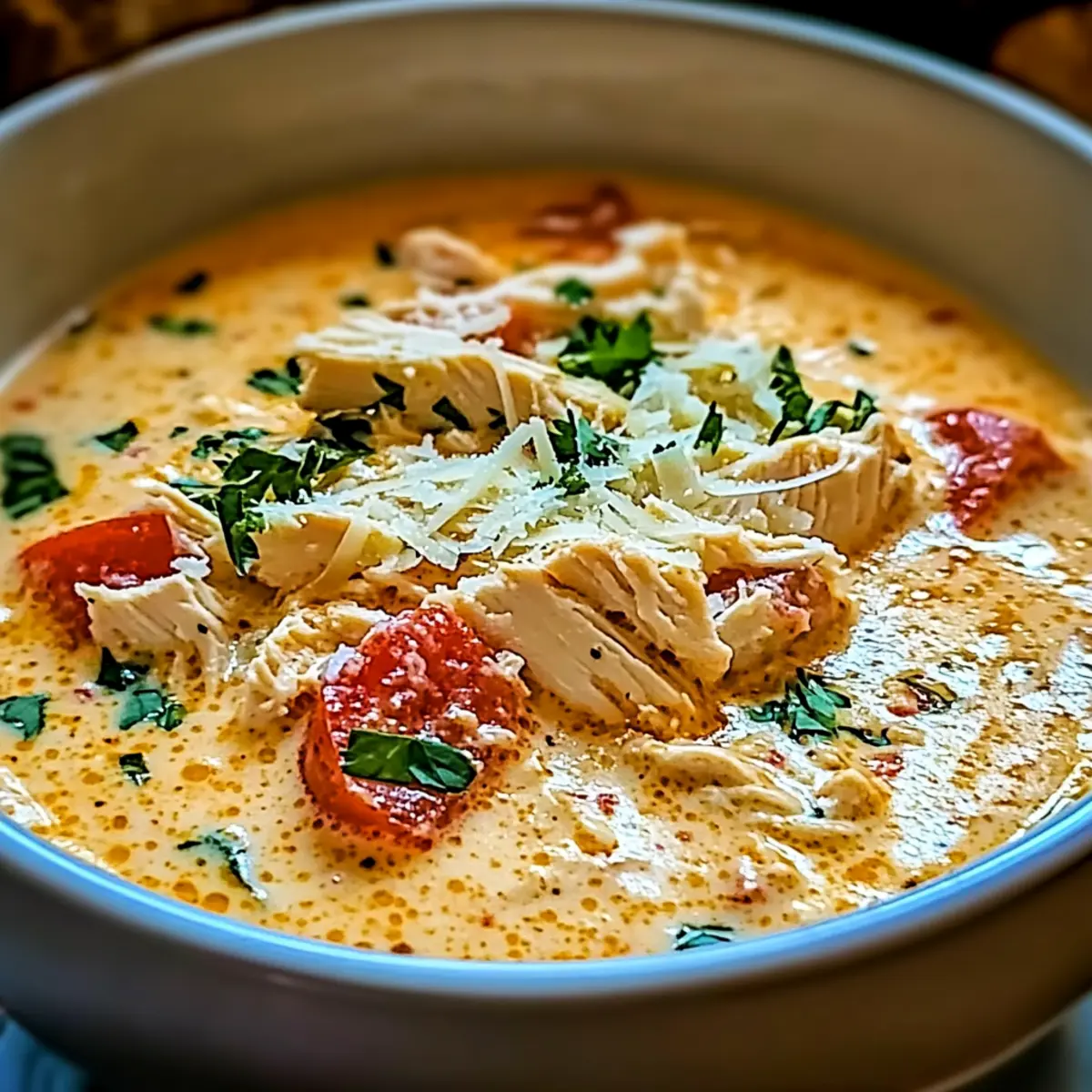 Creamy Chicken Parmesan Soup That Warms the Soul