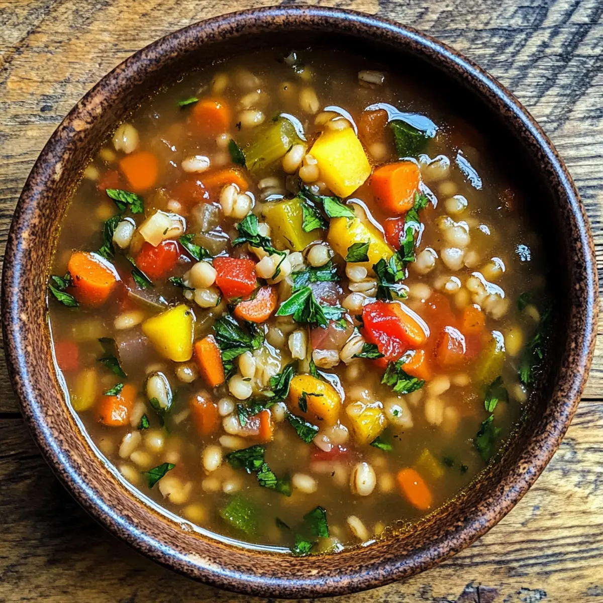 Hearty Vegetable Barley Soup: Comfort in Every Spoonful