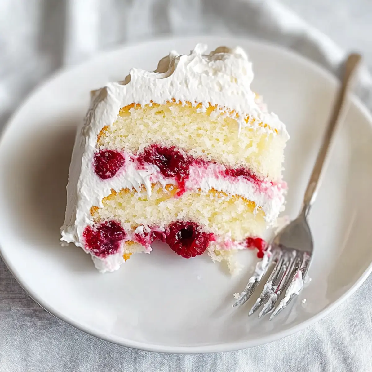 Delight in Homemade Raspberry And Cream Angel Food Cake