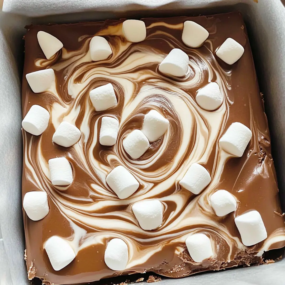 Marshmallow Swirl Fudge