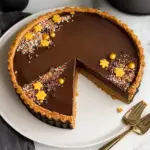 Christmas Gingerbread Chocolate Tart