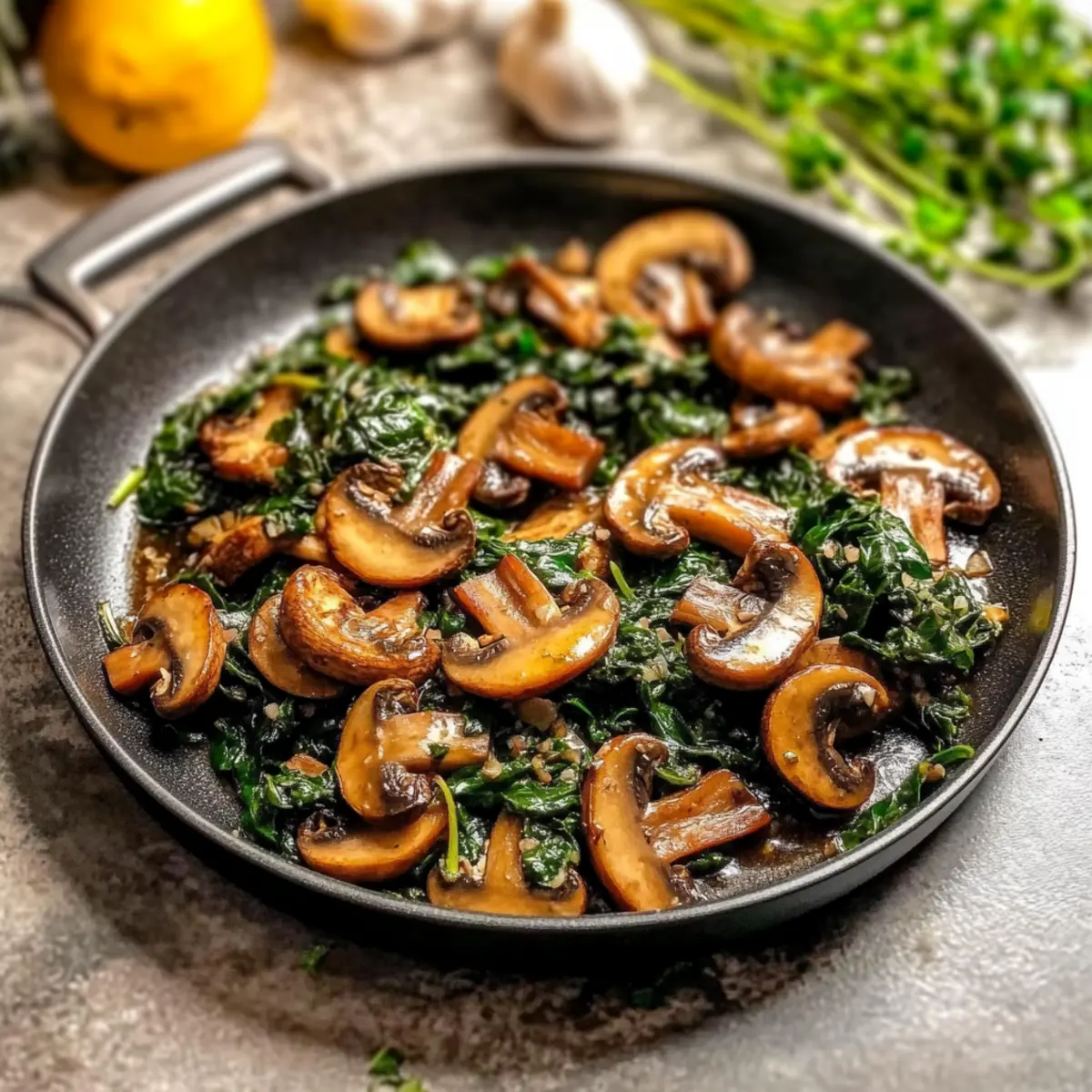 Sautéed Mushrooms with Spinach: A Quick, Healthy Delight