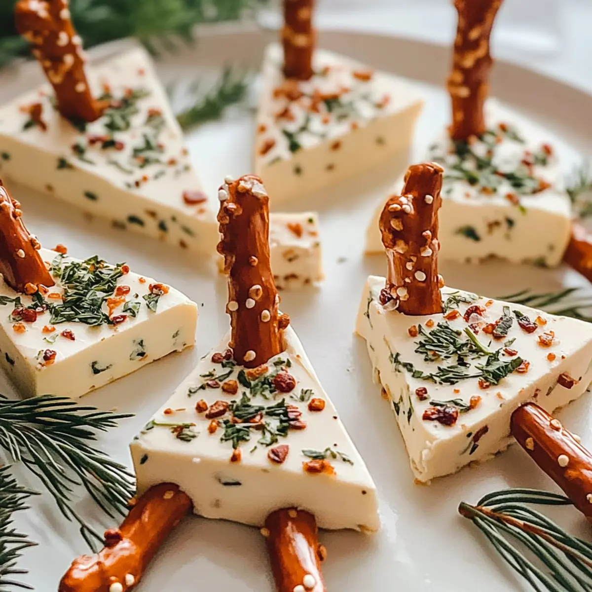 Christmas Tree Cheese Bites