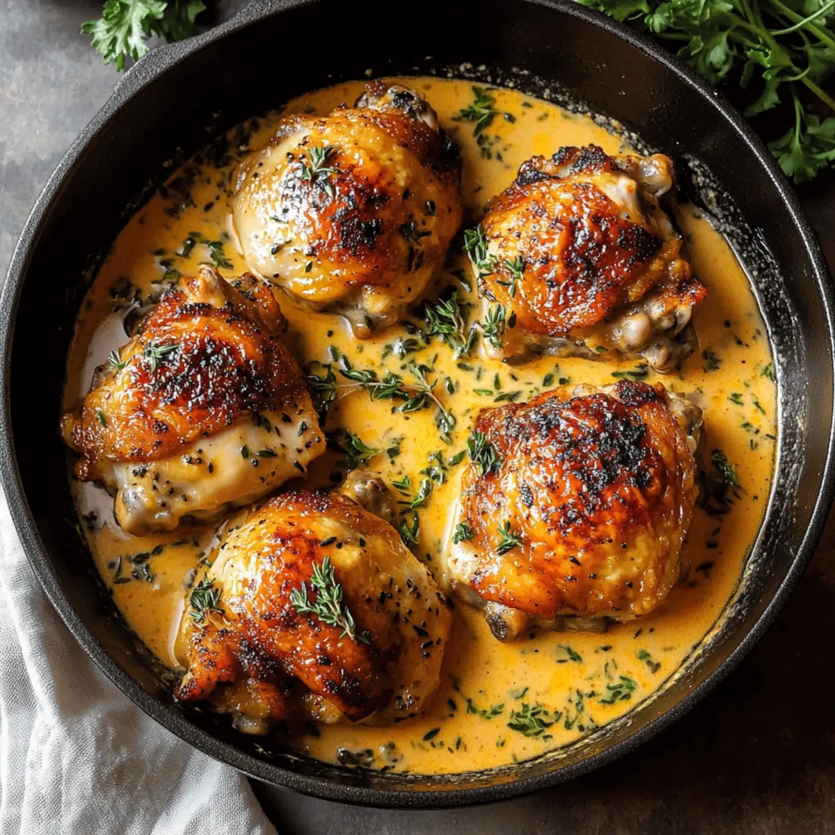 Irresistibly Creamy Nigella Chicken Thighs for Cozy Dinners