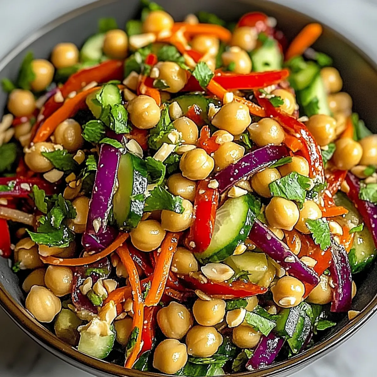 Crunchy Thai Chickpea Salad: A Zesty, Flavorful Upgrade