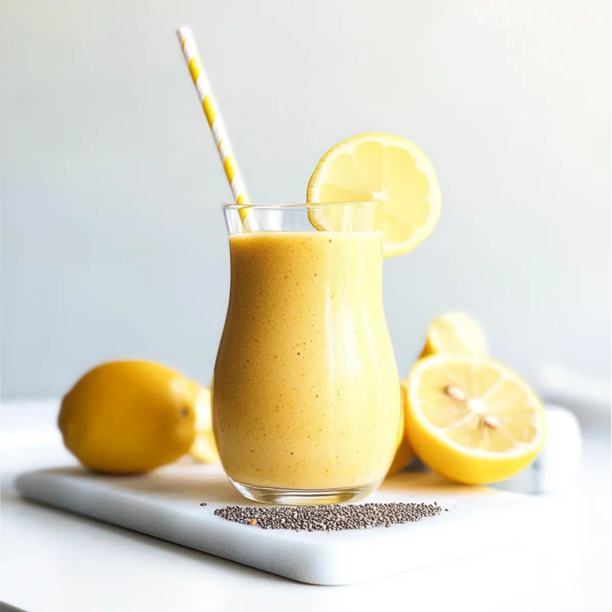 Fresh Lemon Ginger Detoxifying Smoothie for a Zesty Boost