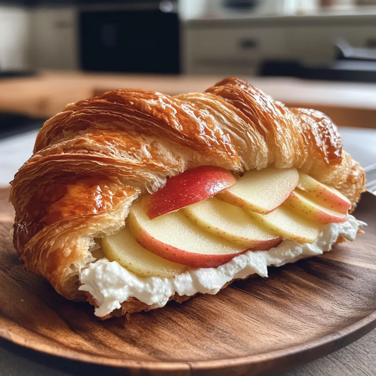 Irresistible Apple & Goat Cheese Croissant Sandwich Bliss