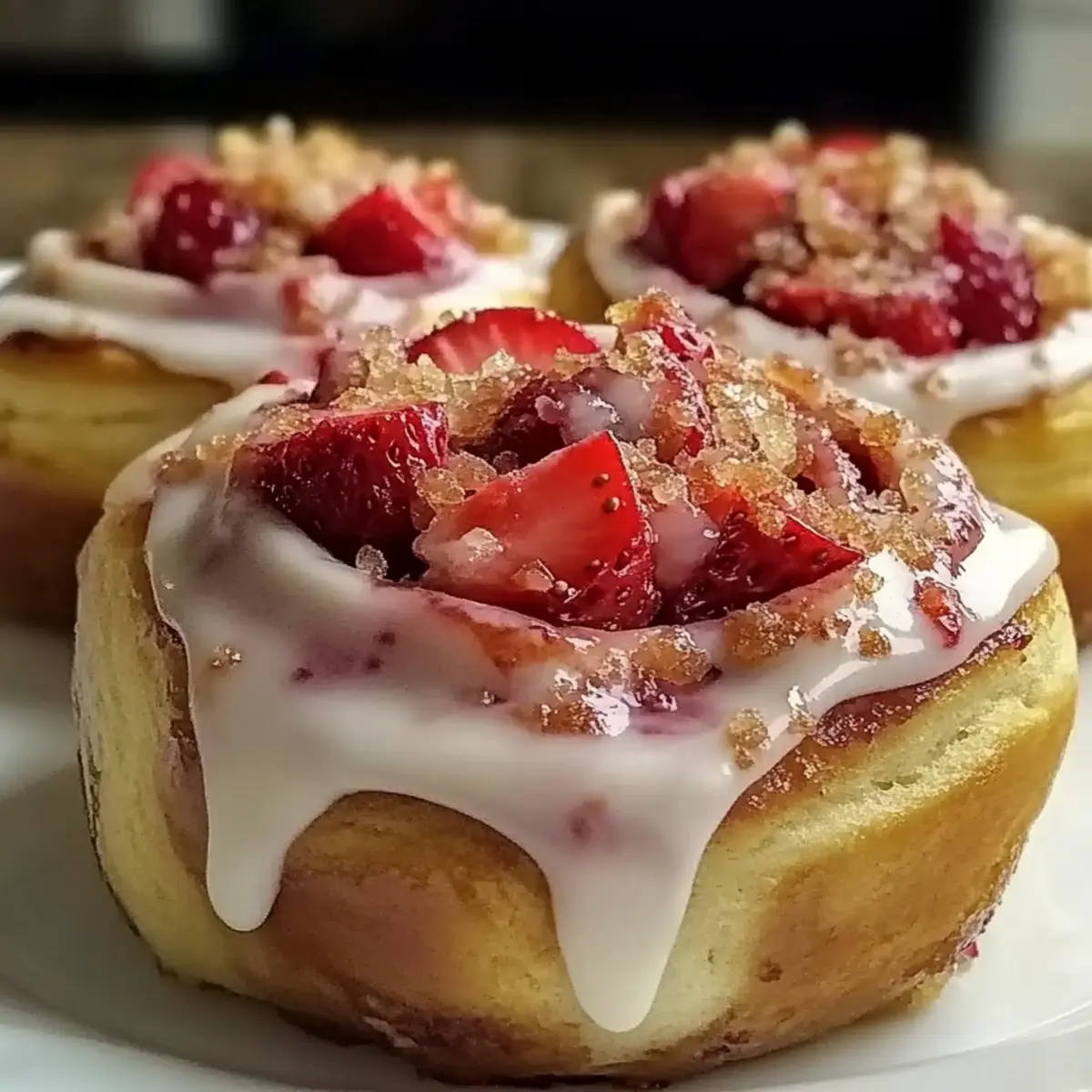 Decadent Strawberry Cheesecake Cinnabon Rolls for Brunch Bliss