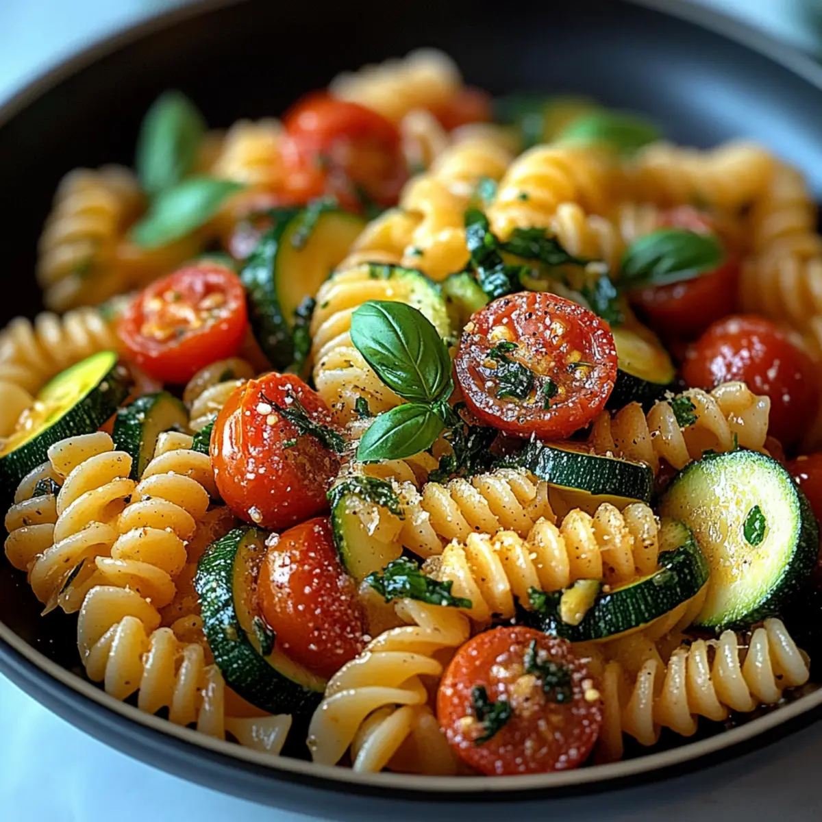 Quick and Healthy Tomato Zucchini Pasta in Just 30 Minutes