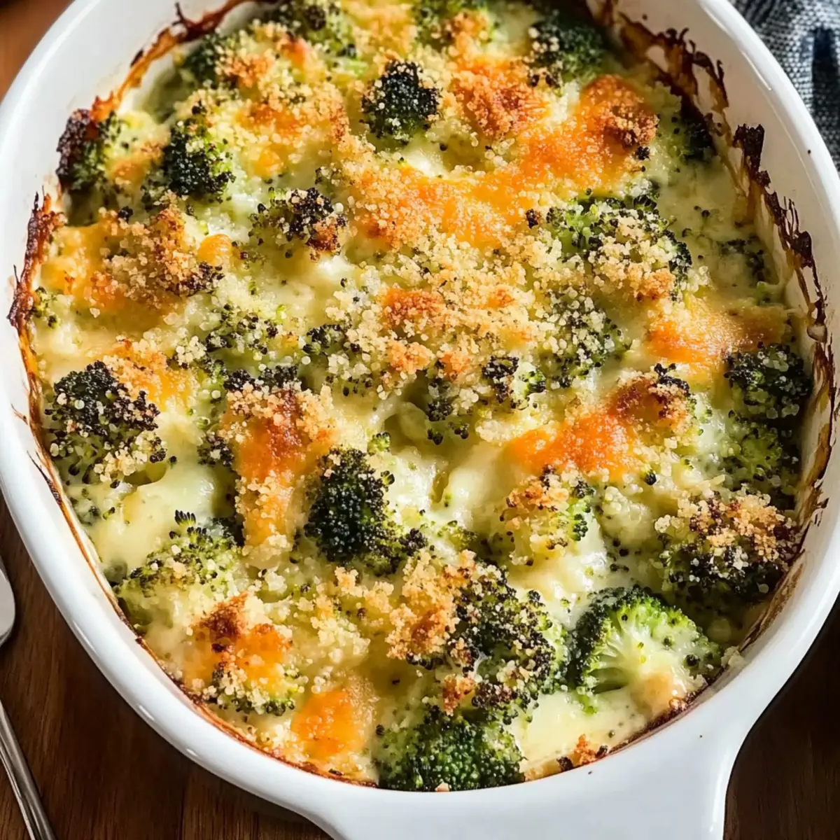 Deliciously Creamy Quinoa Broccoli and Cheese Casserole