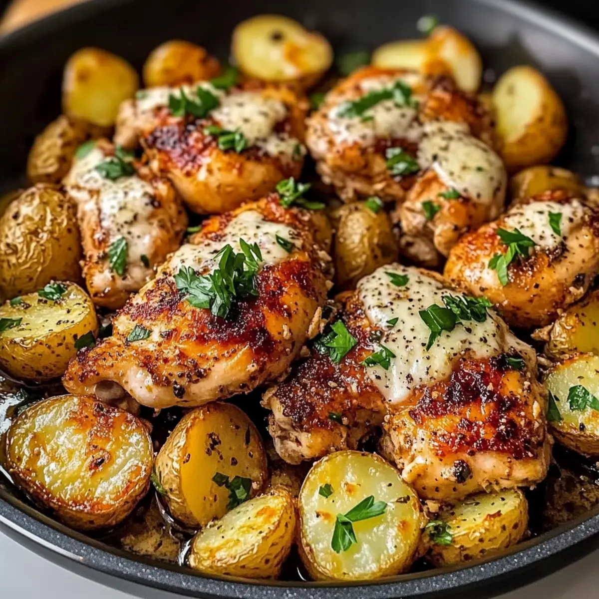 Garlic Parmesan Chicken and Potatoes for Cozy Weeknight Dinners