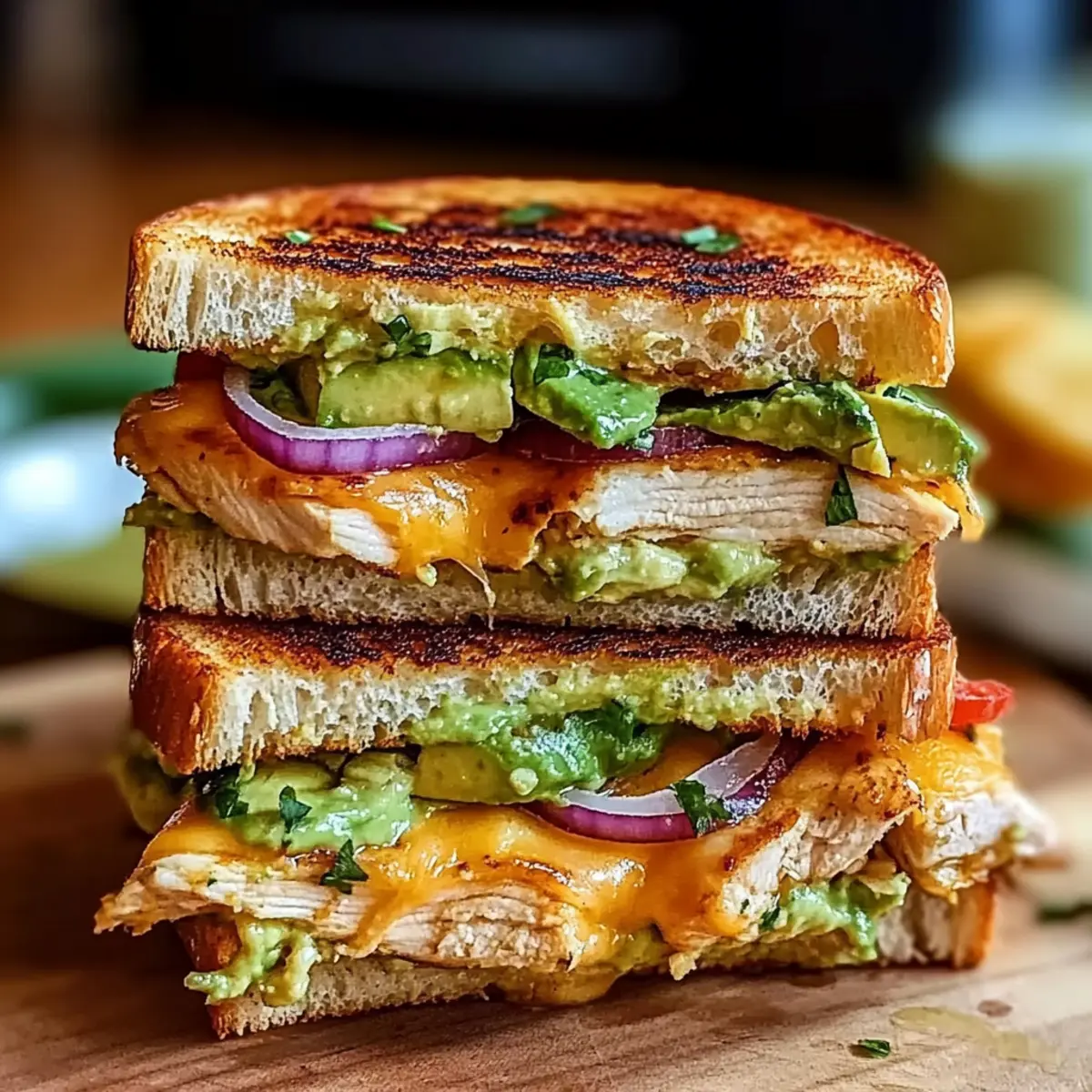 Irresistibly Cheesy Chicken Avocado Melt Sandwich Recipe