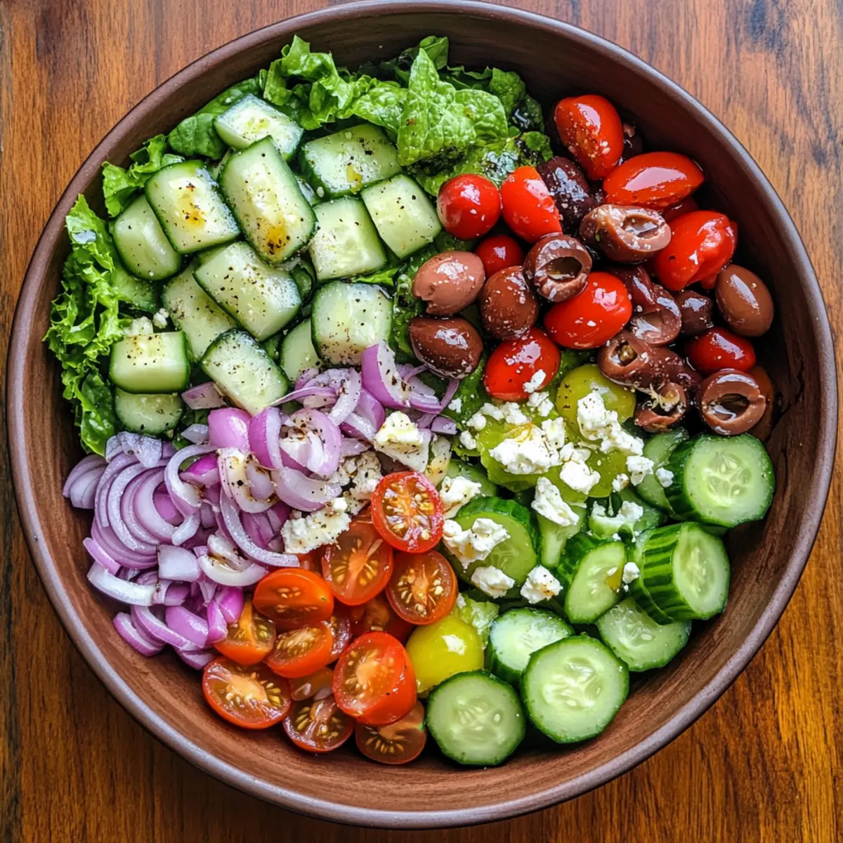 Simple Side Salad with Easy Balsamic Vinaigrette Bliss