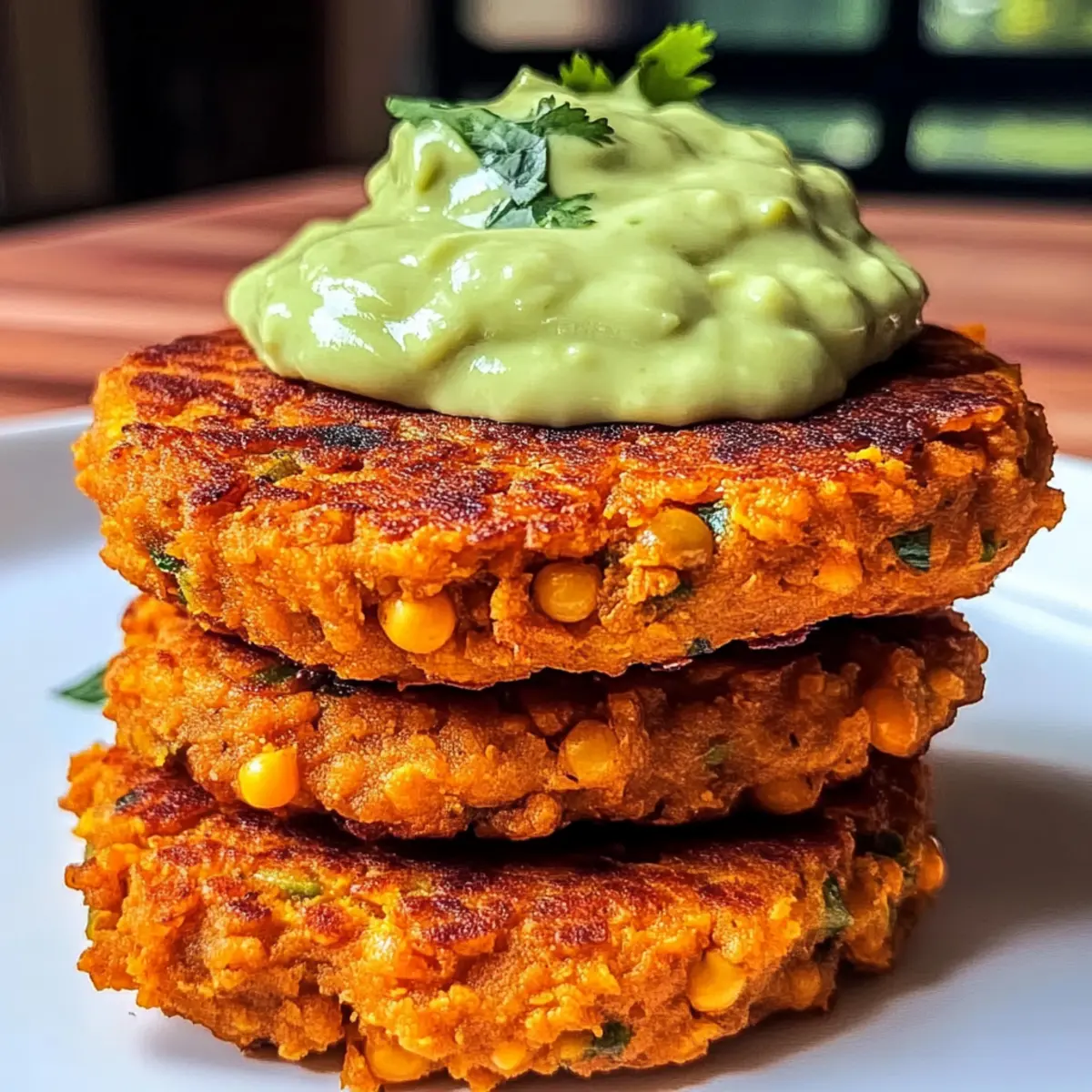 Crispy Sweet Potato & Red Lentil Patties for Quick Healthy Bites