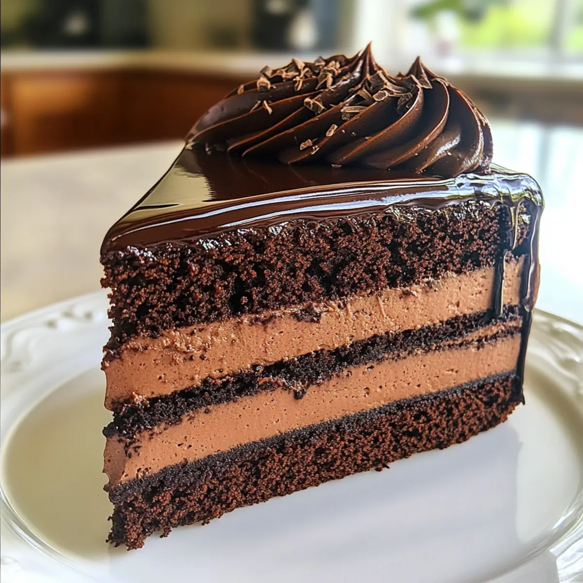 Indulge in Decadence with Dark Chocolate Mousse Cake