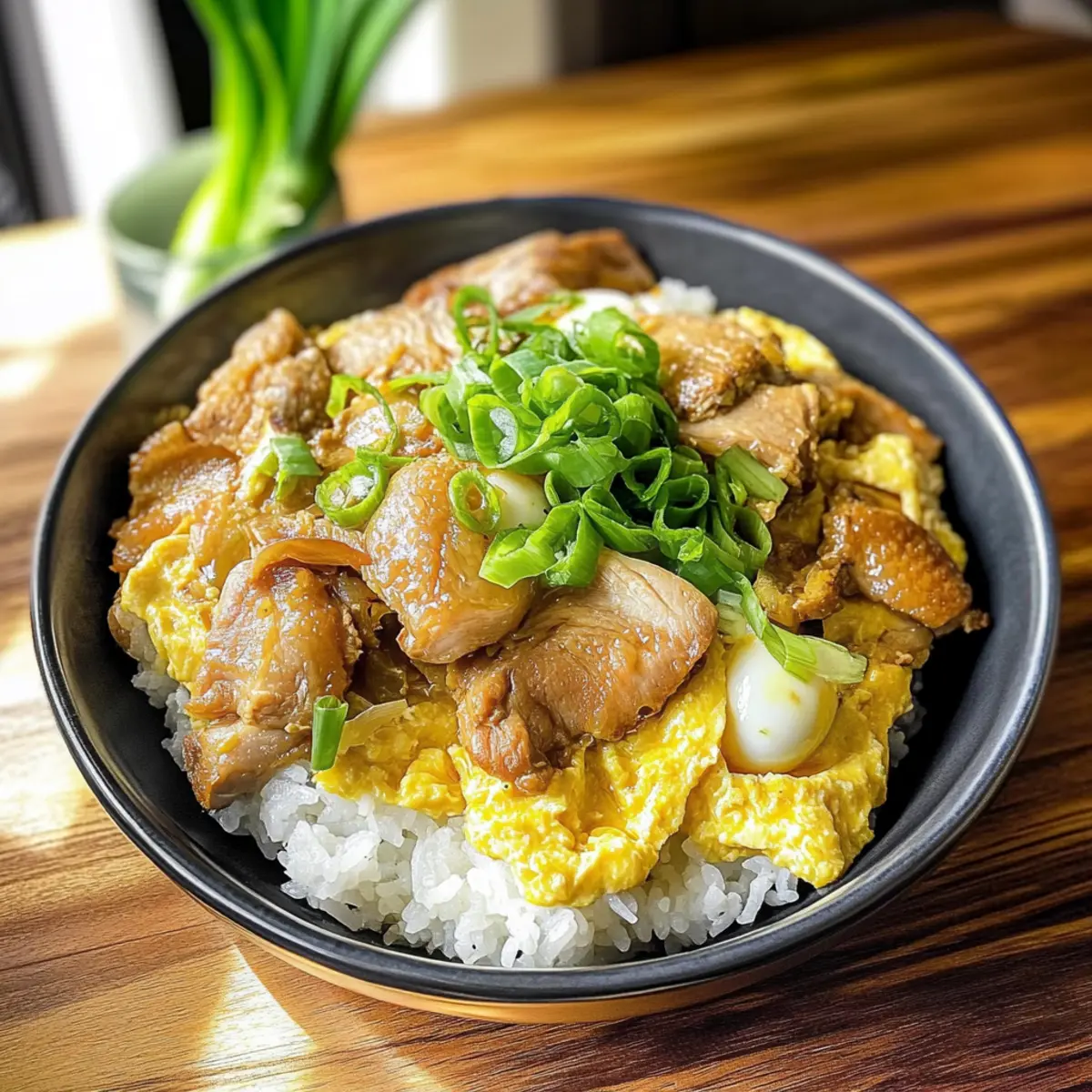 Savory Japanese Chicken and Egg Rice for Quick Comfort