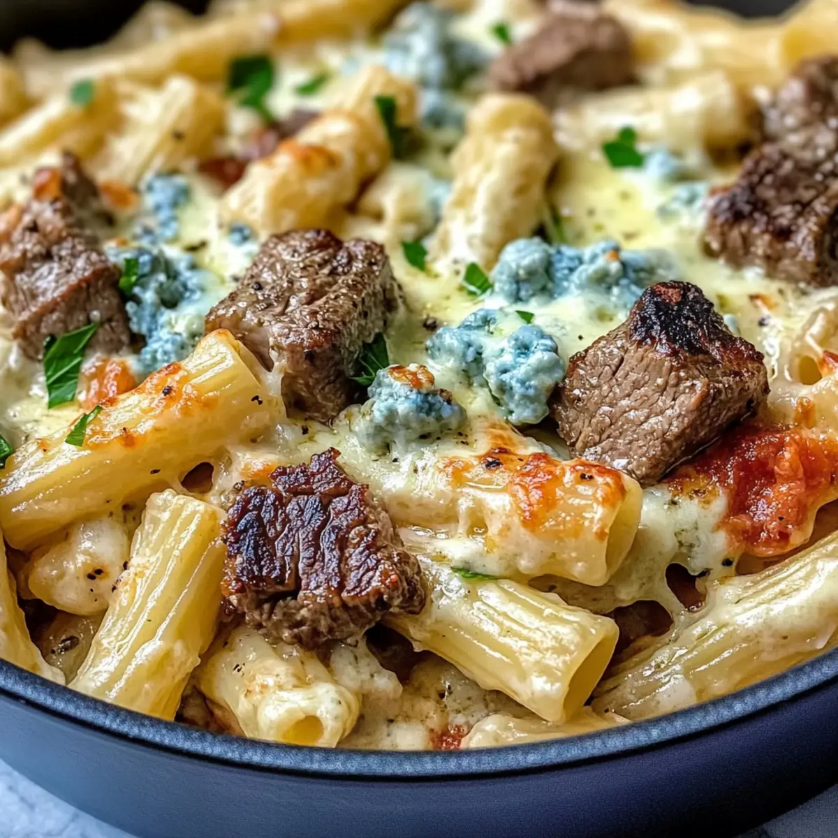 Steak & Blue Cheese Rigatoni Bake: Comfort Food Bliss