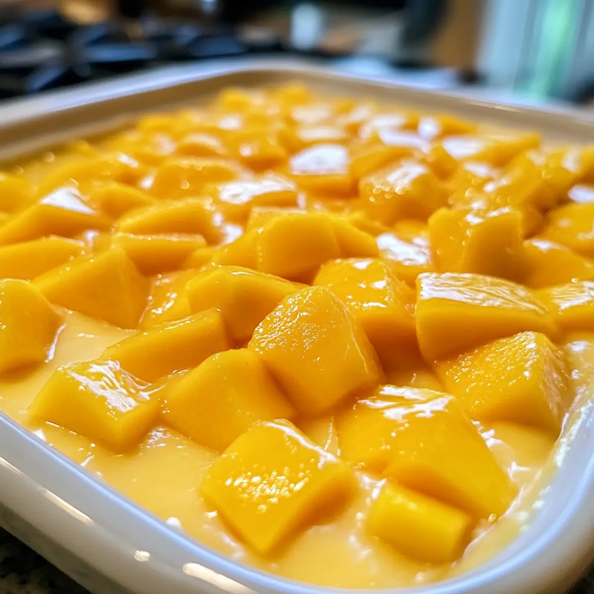 Simple Mango Pudding That's Creamy and No-Cook Delight