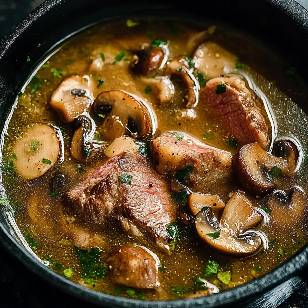 Comforting Steak and Ale Soup with Mushrooms You’ll Love