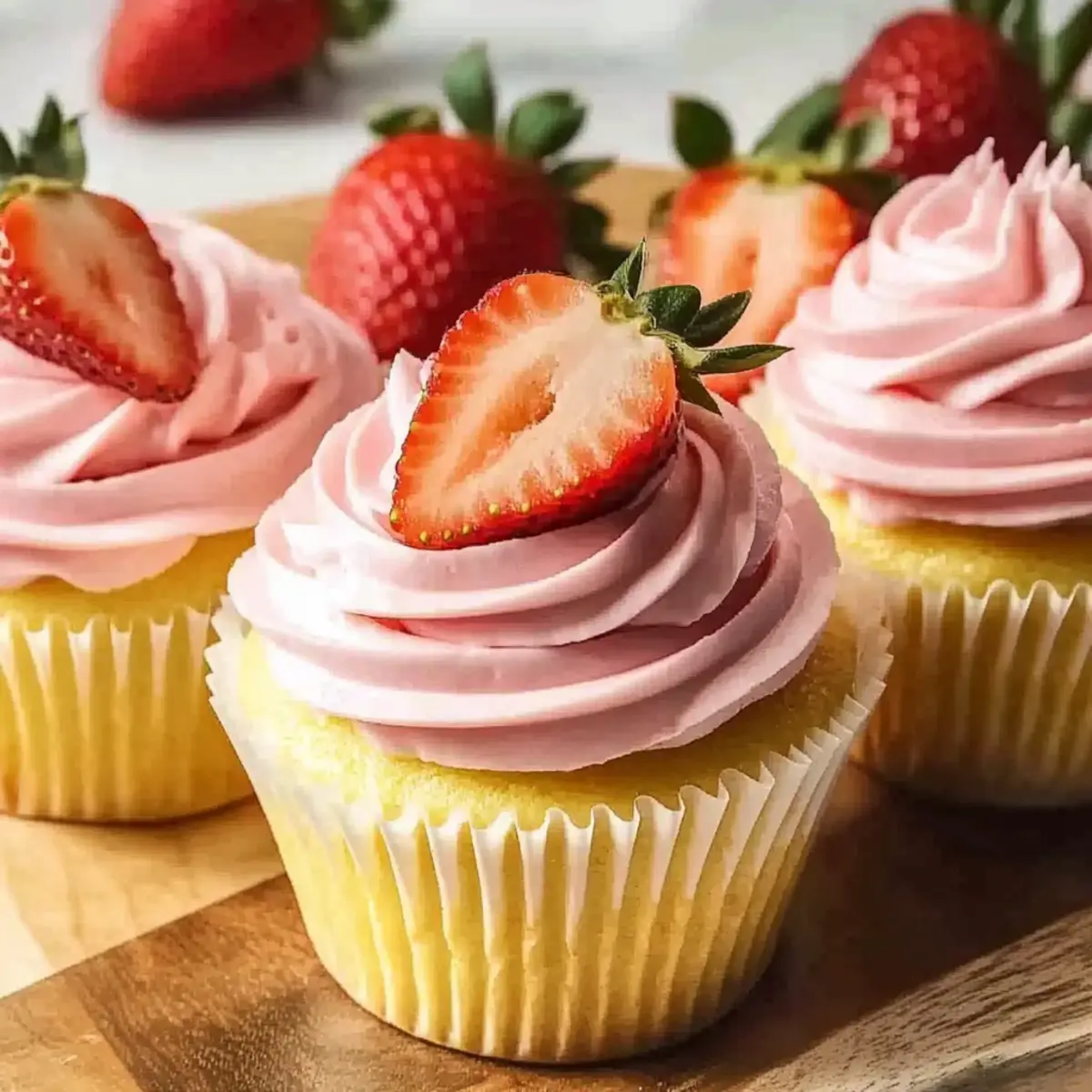 Strawberry Lemonade Cupcakes for a Sweet Summer Treat