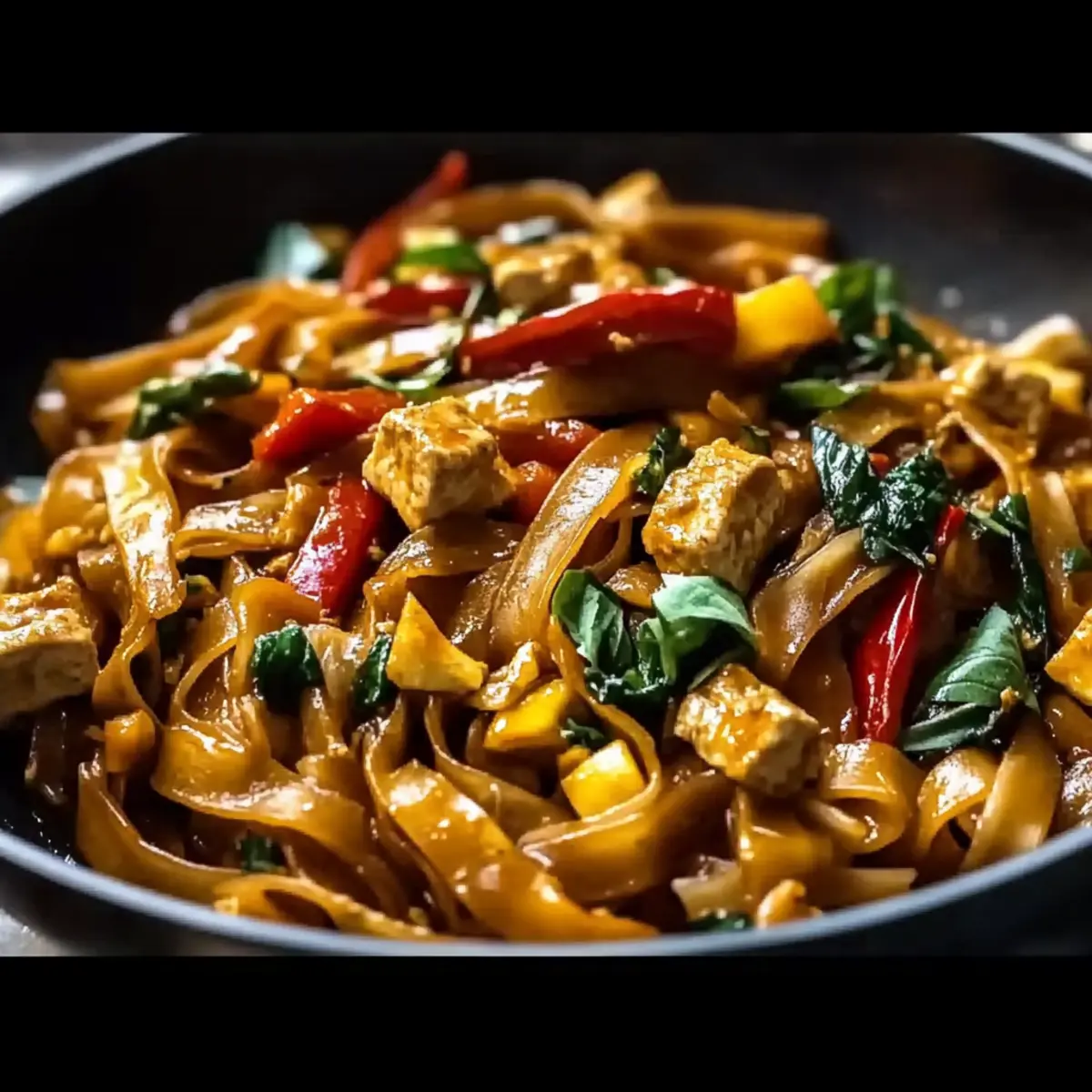 Spicy Vegan Drunken Noodles: A Bold and Flavorful Twist