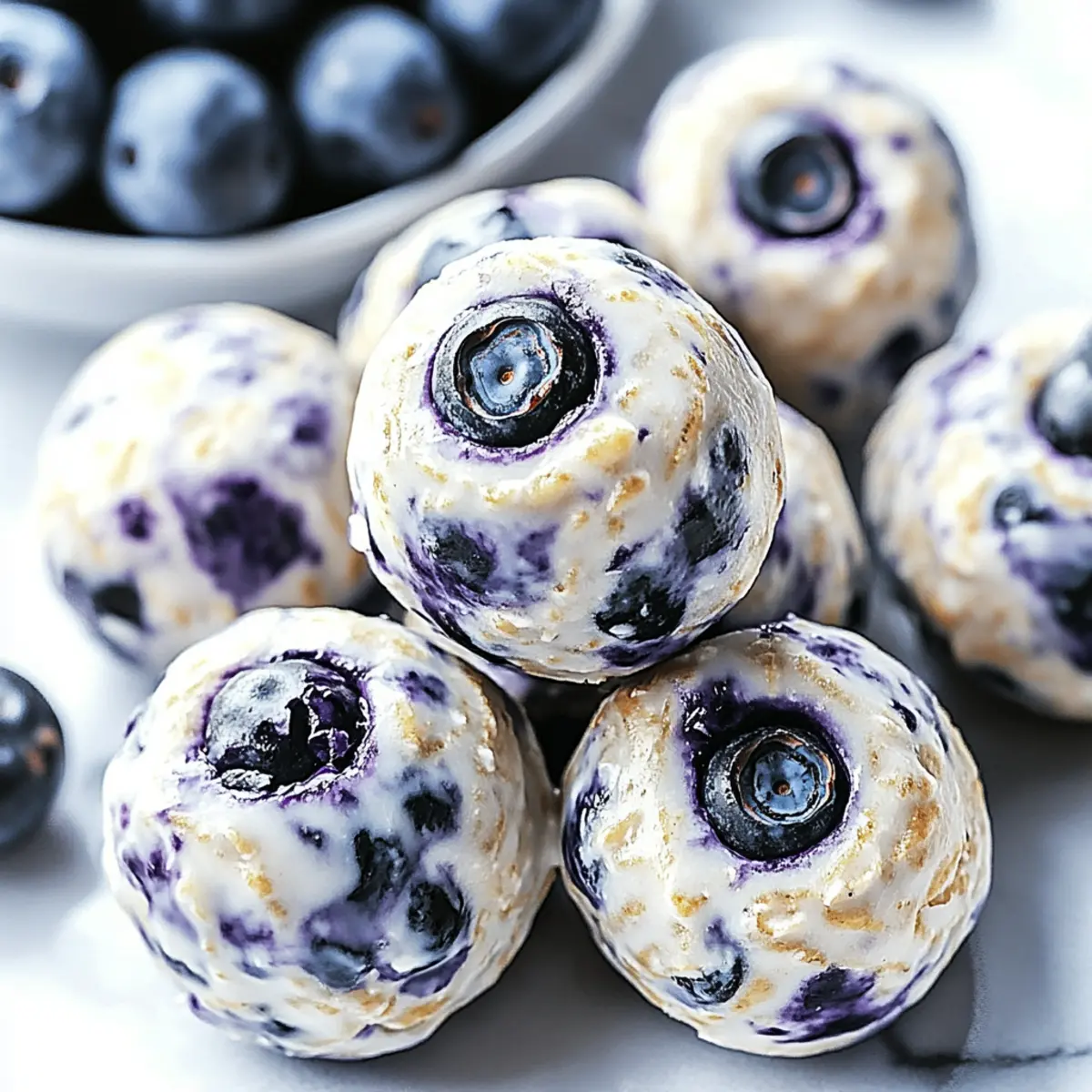 Blueberry Cheesecake Protein Bites for Guilt-Free Snacking