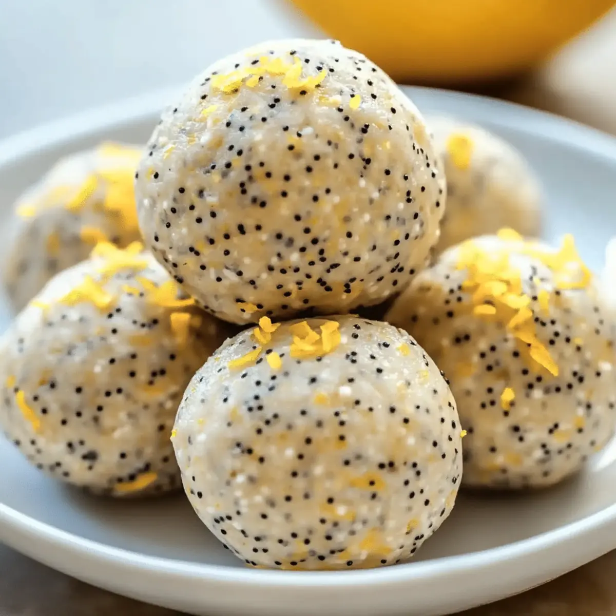 No-Bake Lemon Poppyseed Protein Balls to Energize Your Day