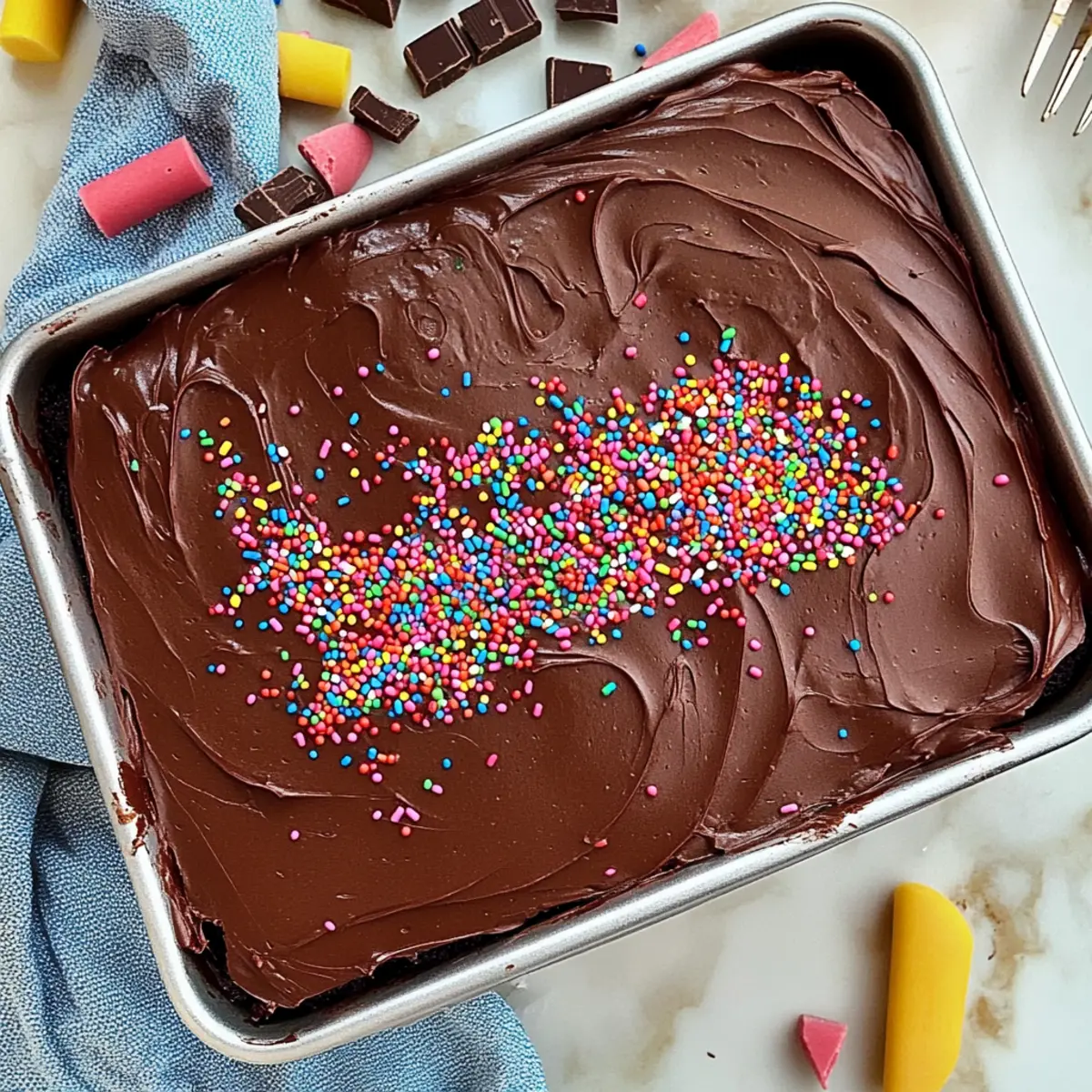 Irresistible Chocolate Sheet Cake with Fudgy Frosting Bliss