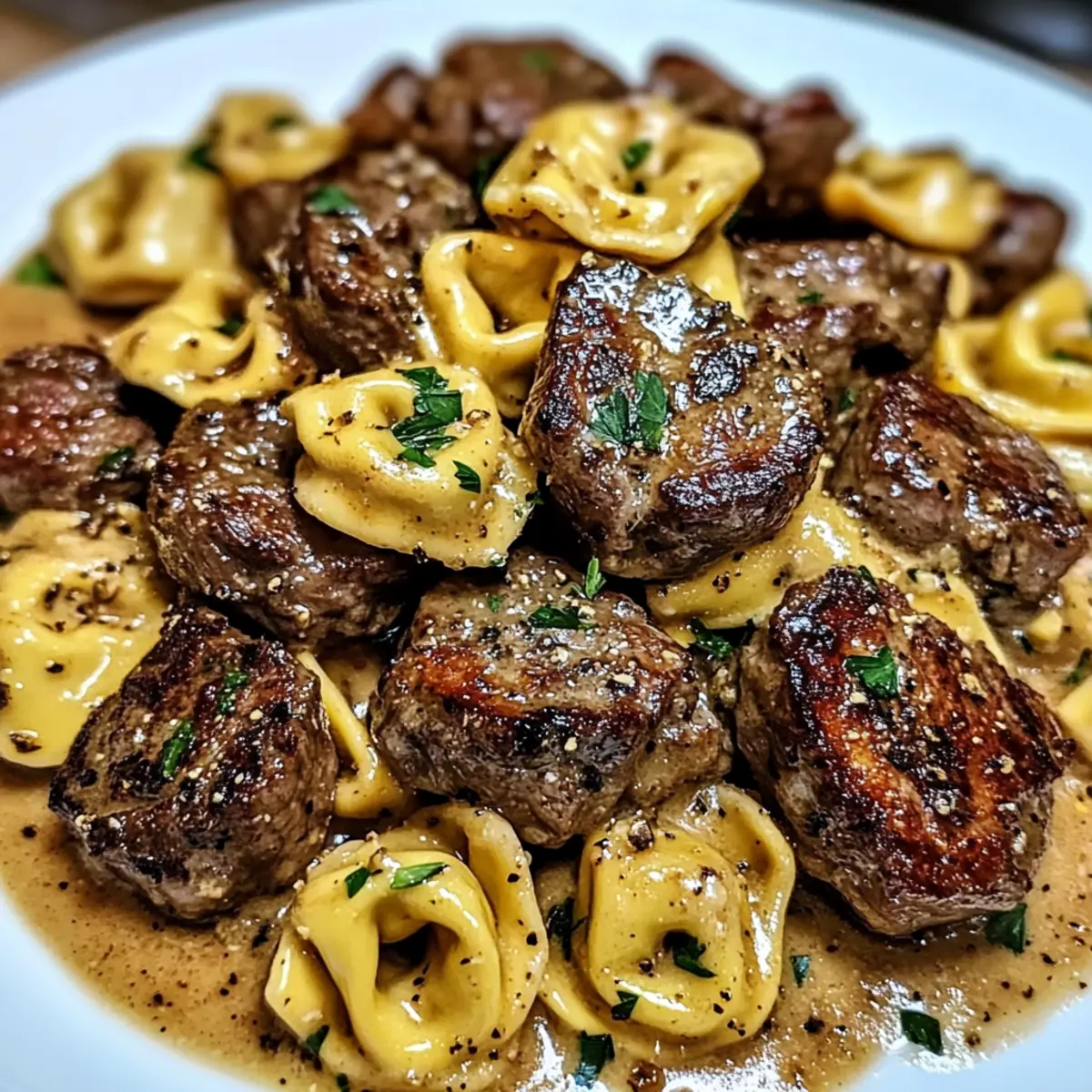 Cowboy Butter Tortellini Steak Bites for a Cozy Dinner Delight