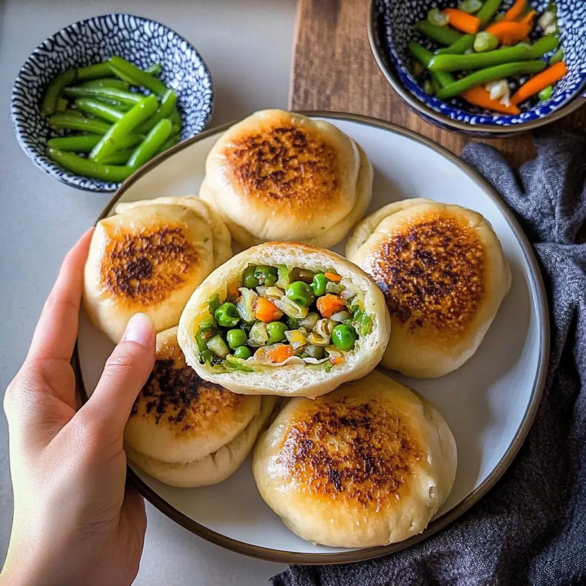 Crispy Bottom Veggie Buns That Bring Flavor to Every Bite