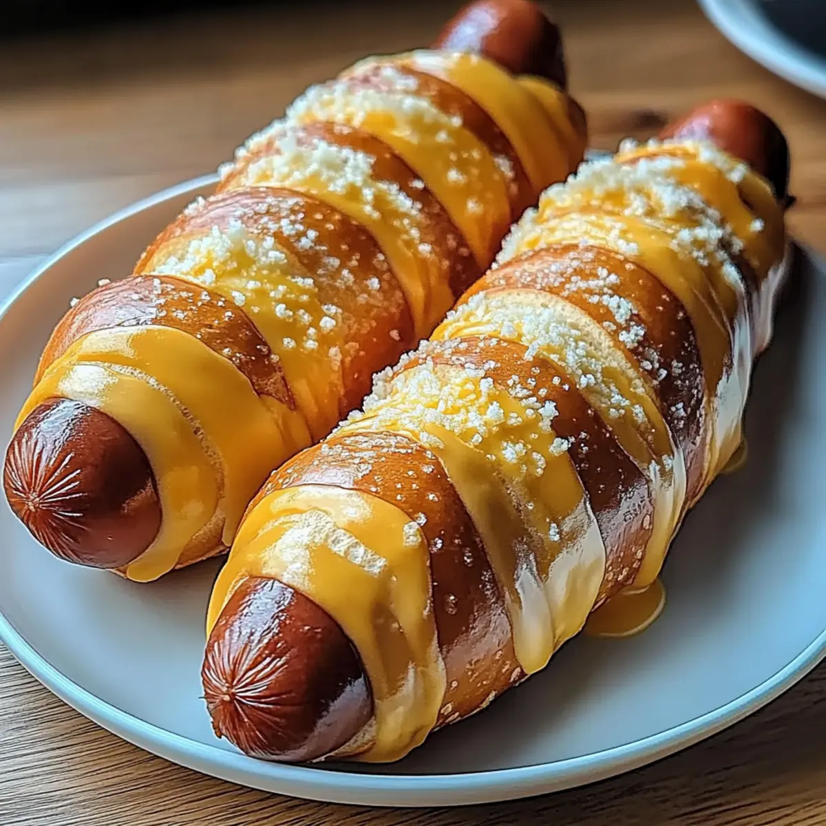 Soft Baked Cheesy Pretzel Dogs That Will Steal Your Heart