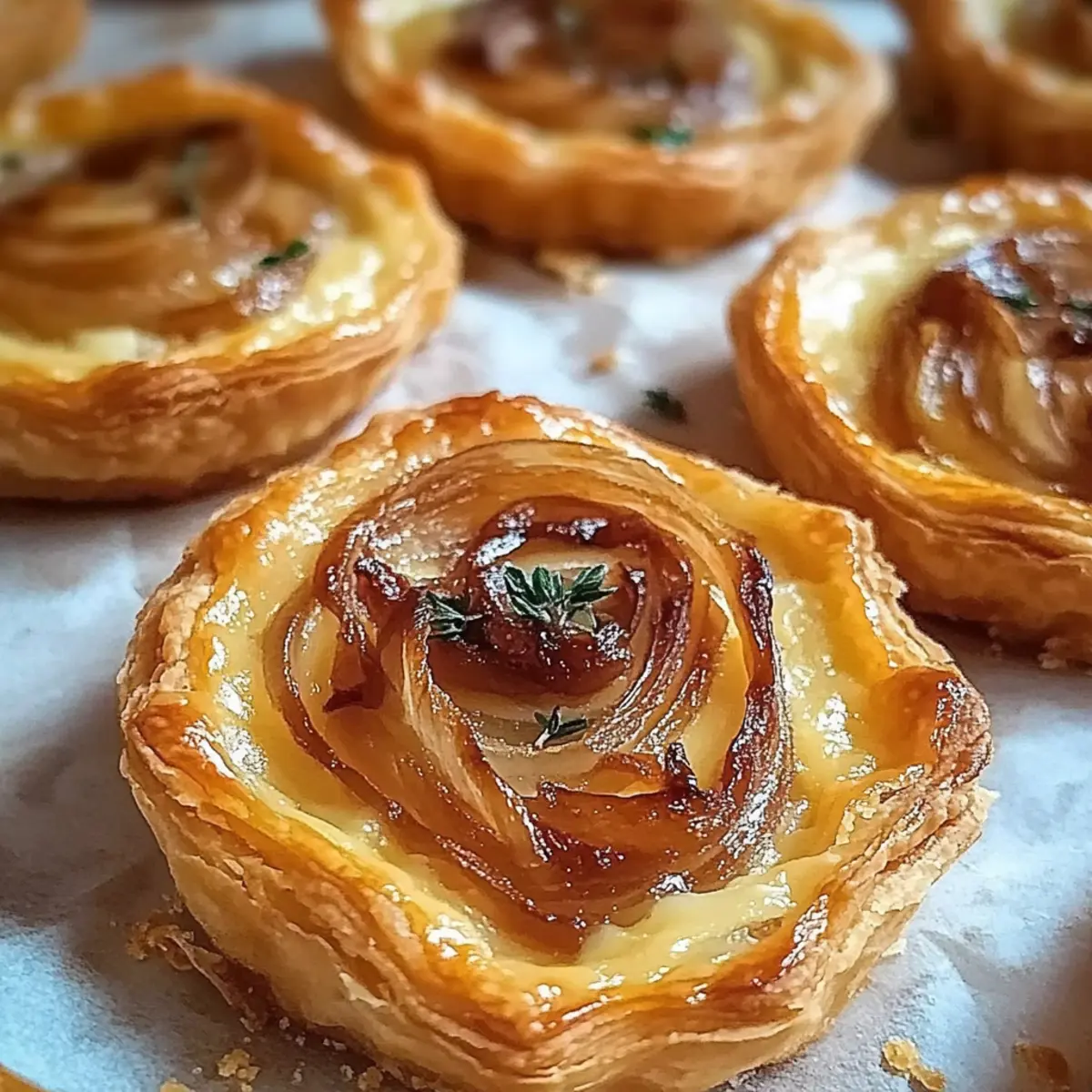 Irresistible Caramelized Onion and Cheese Tarts Recipe