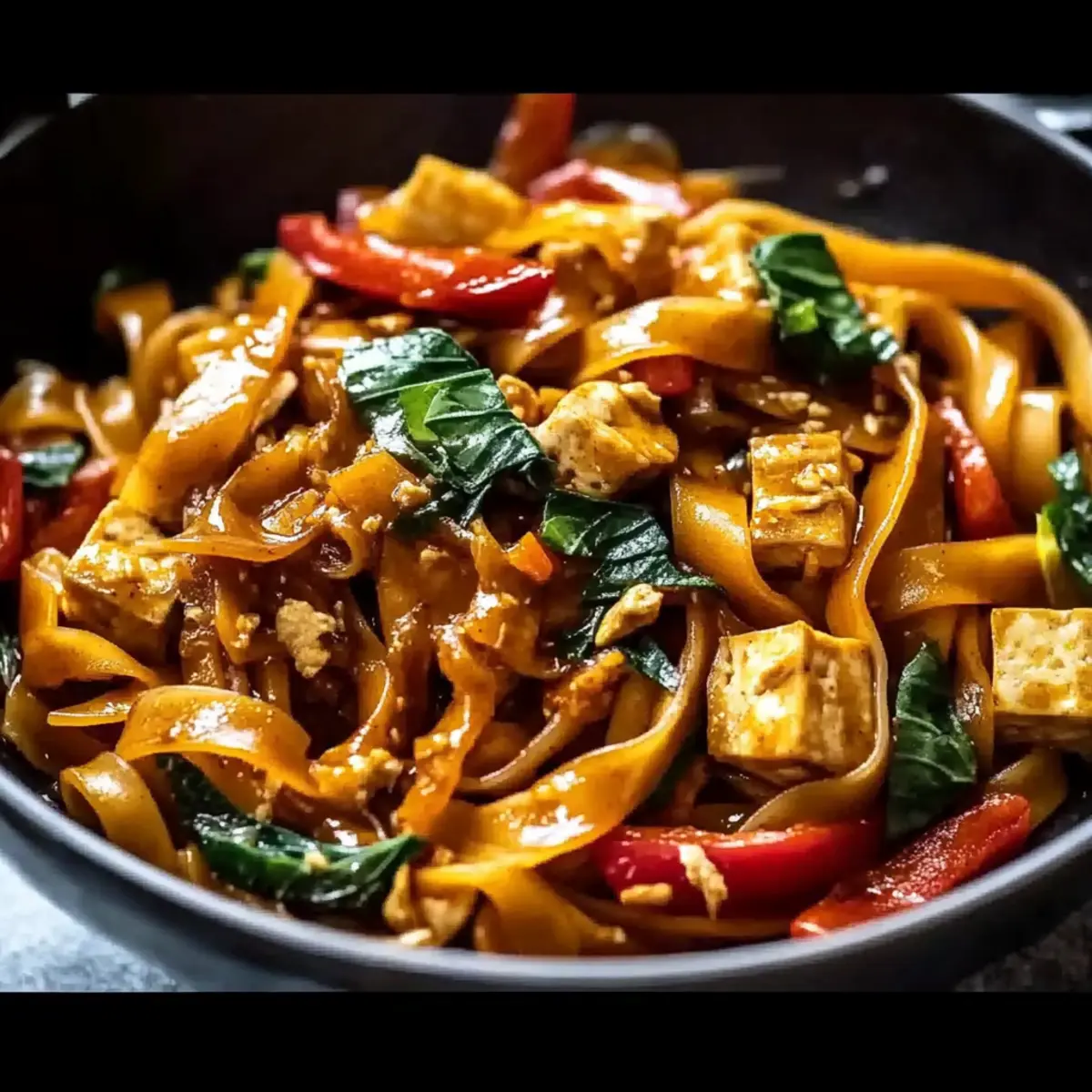Spicy Vegan Drunken Noodles for a Flavorful Weeknight Treat
