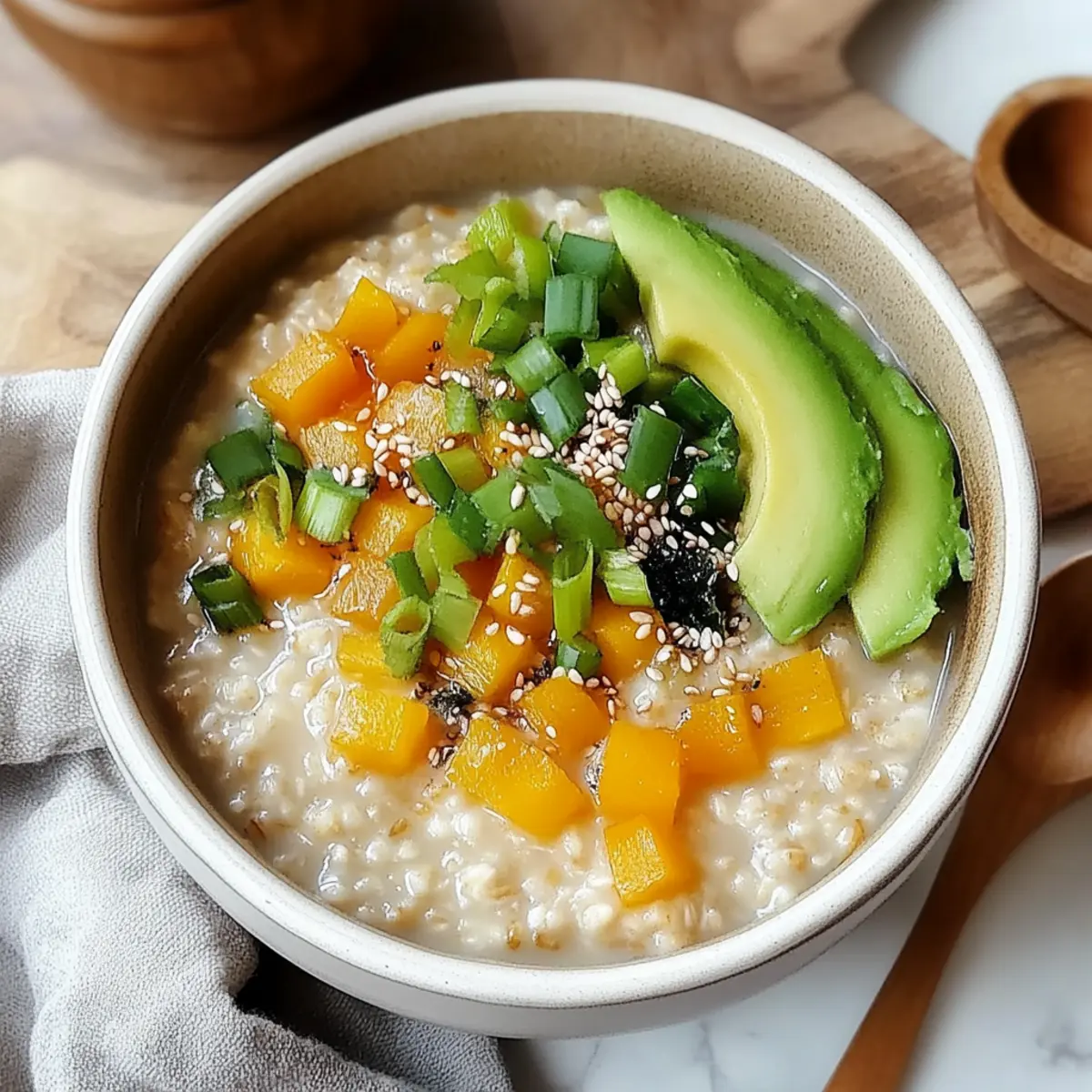 Comforting Creamy Whole Oat Porridge for Cozy Mornings