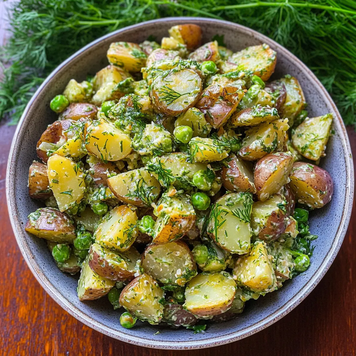 Creamy French Potato Salad with a Zesty Dijon Twist