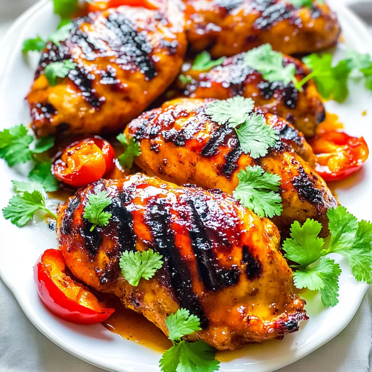 Grilled Chili Peach Chicken: Sweet Heat in Every Bite!