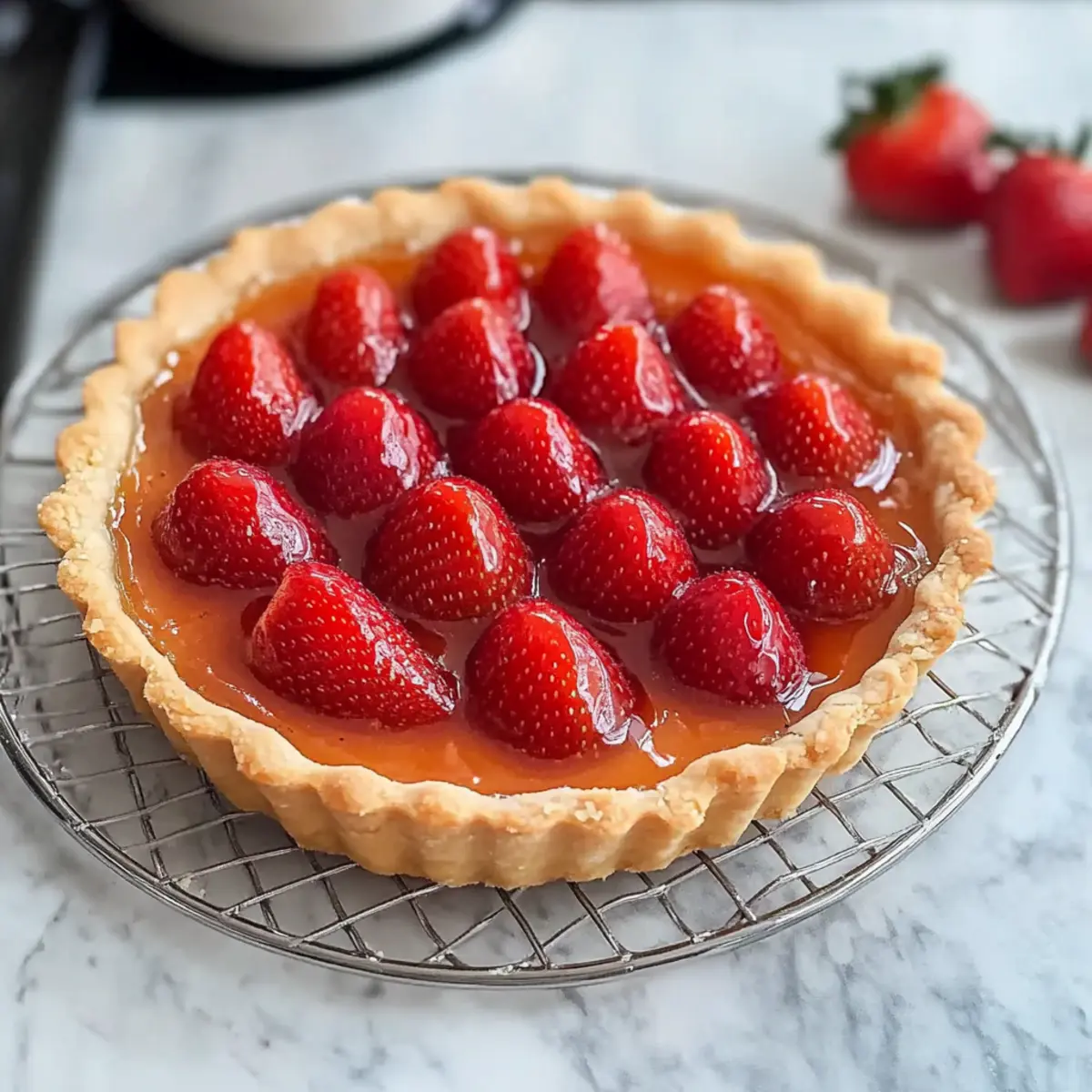 Heavenly Glazed Fresh Strawberry Tart for Summer Bliss