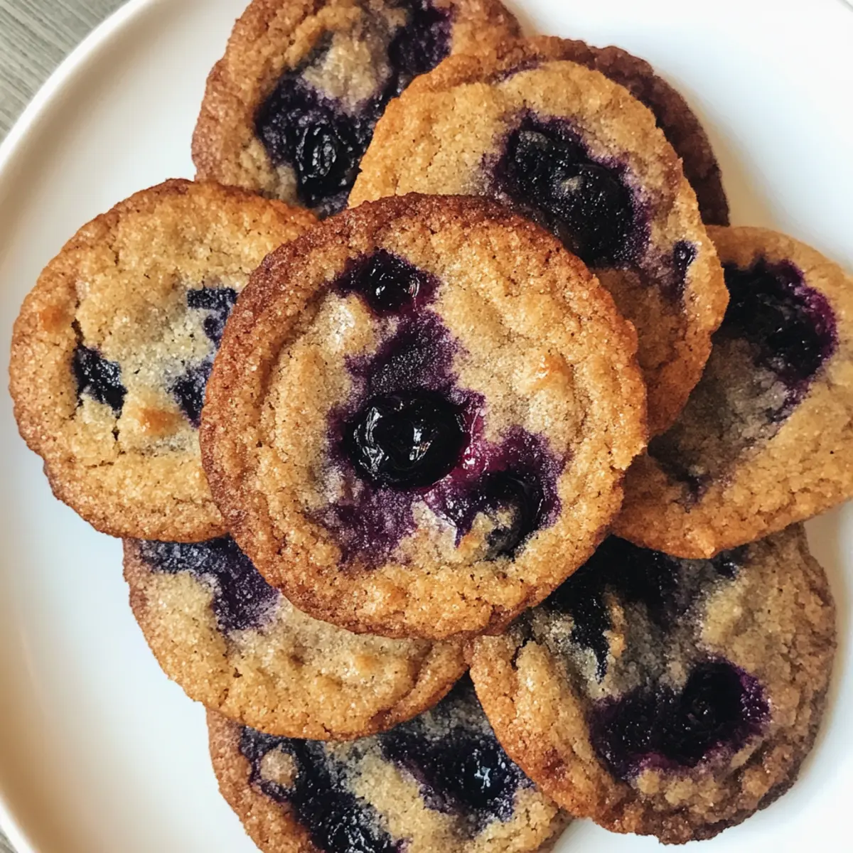 Chewy Blueberry Cookies Brimming with Jammy Goodness
