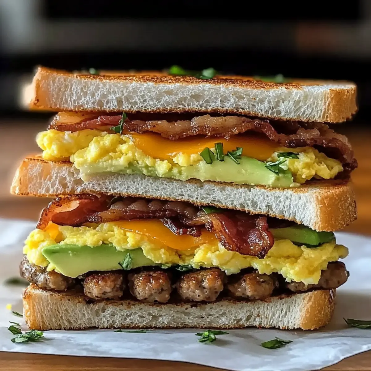 Breakfast Club Sandwich with Cowboy Butter Bliss Delight