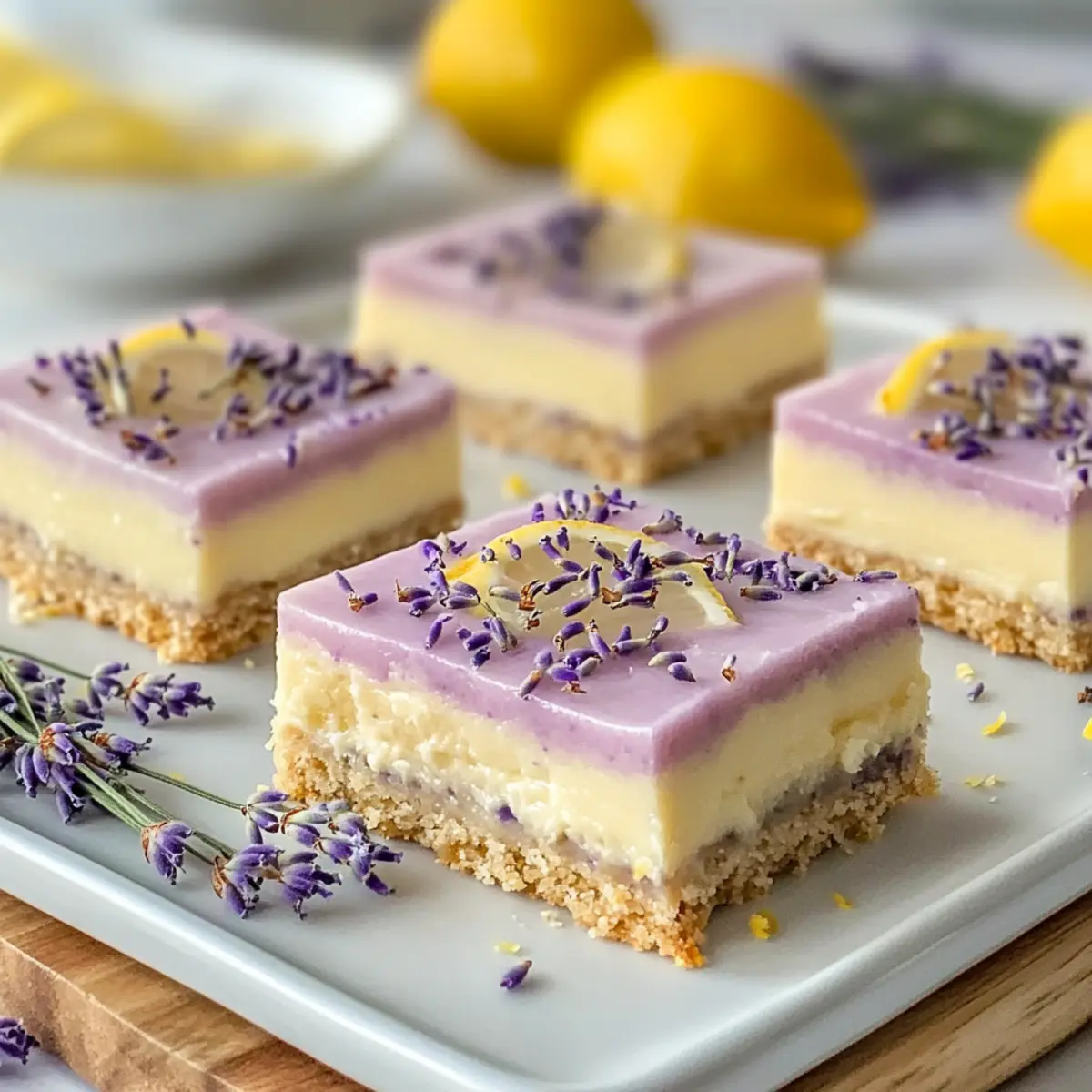 Delight in Lavender Lemon Cream Bars for a Spring Treat