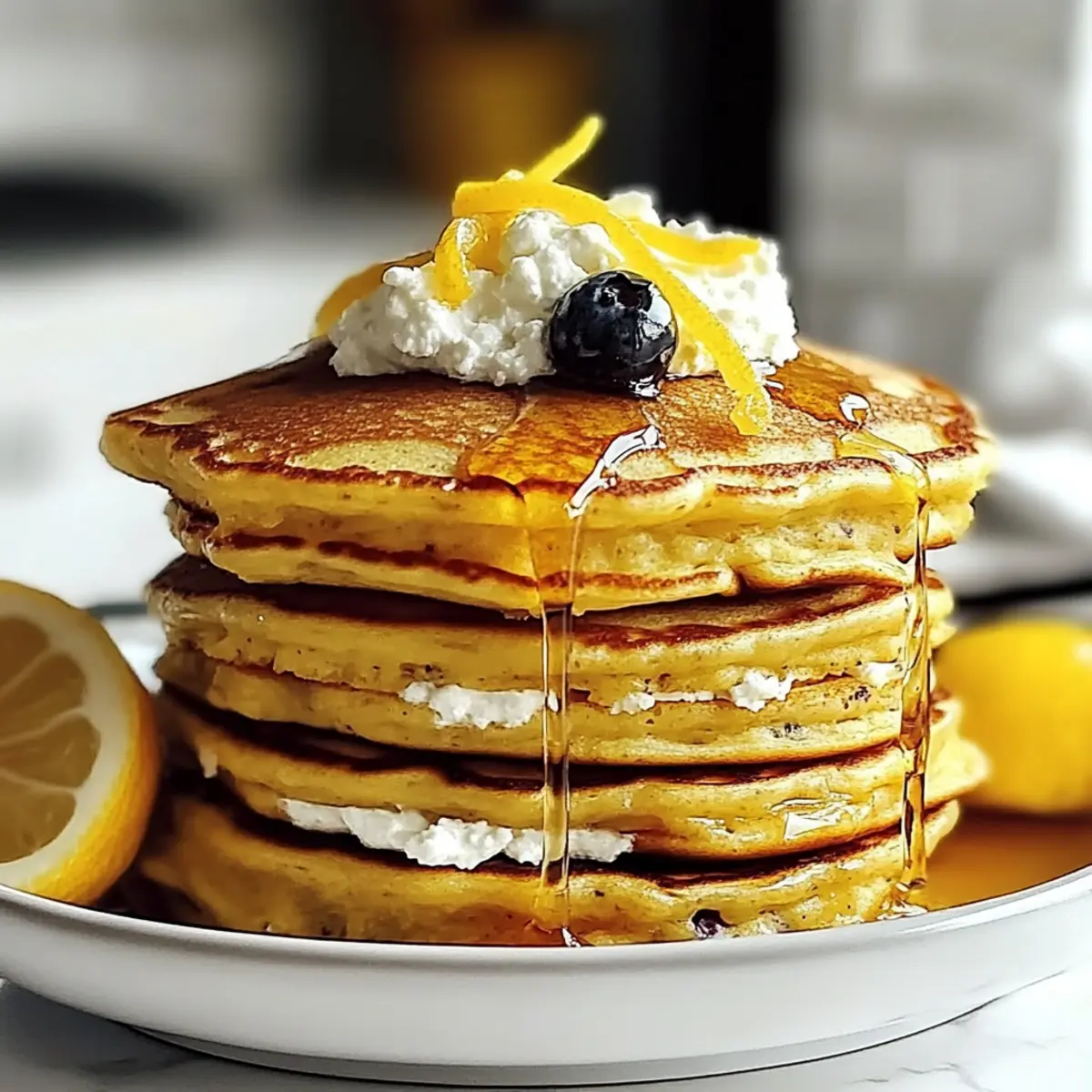 Lemon Ricotta Protein Pancakes for Fluffy Morning Bliss