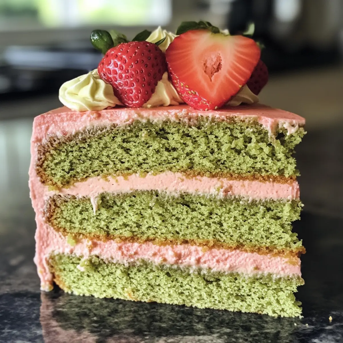 Strawberry Matcha Cake: A Light and Wholesome Treat