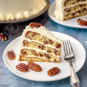 Butter Pecan Cake Recipe with Cream Cheese Frosting