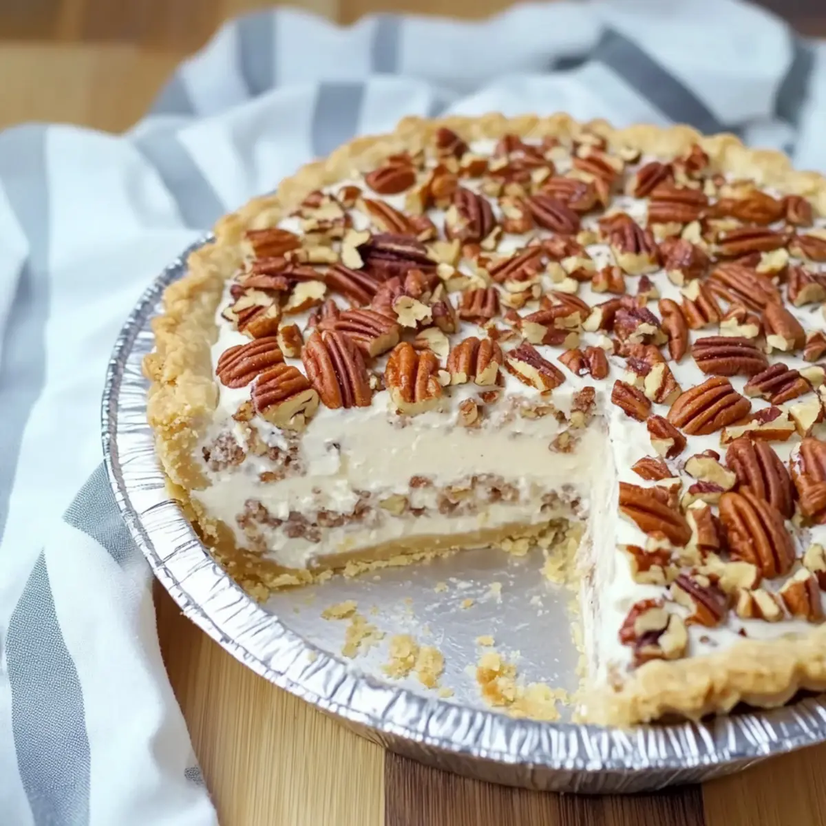 No-Bake Creamy Pecan Pie: Effortless Indulgence Awaits