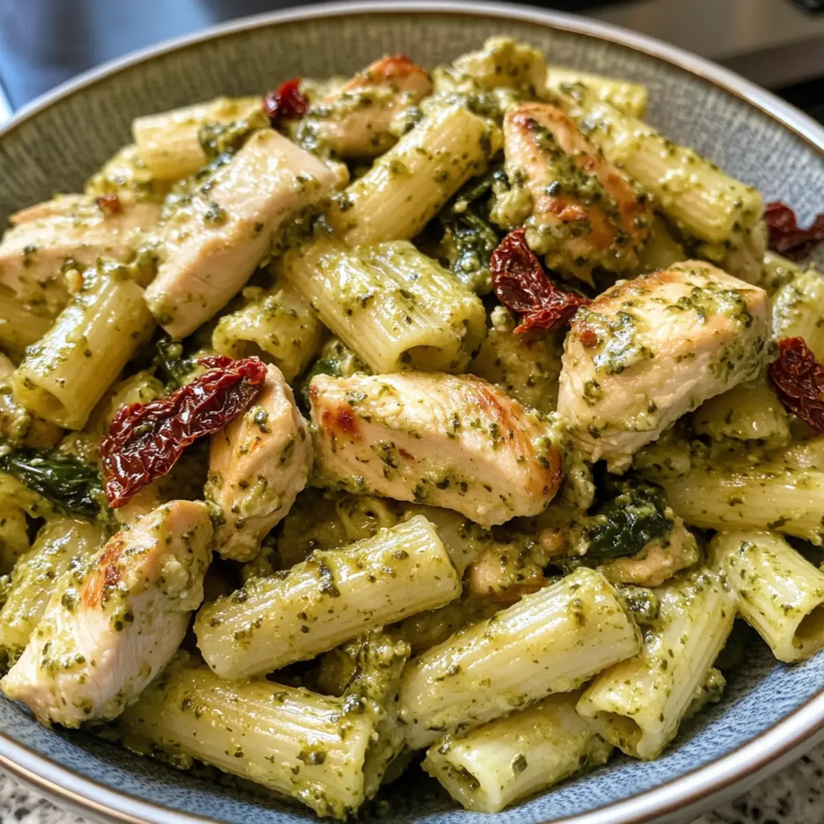 Creamy Chicken Pesto Pasta with Spinach – 30-Minute Magic