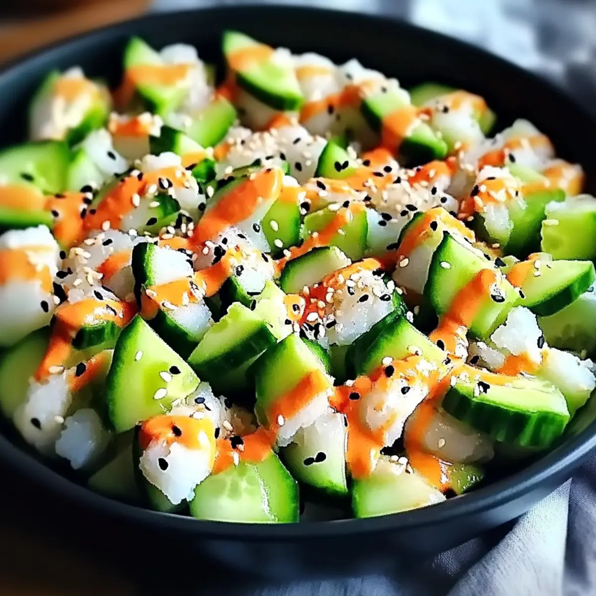 California Roll Cucumber Salad: Refreshing No-Cook Bliss